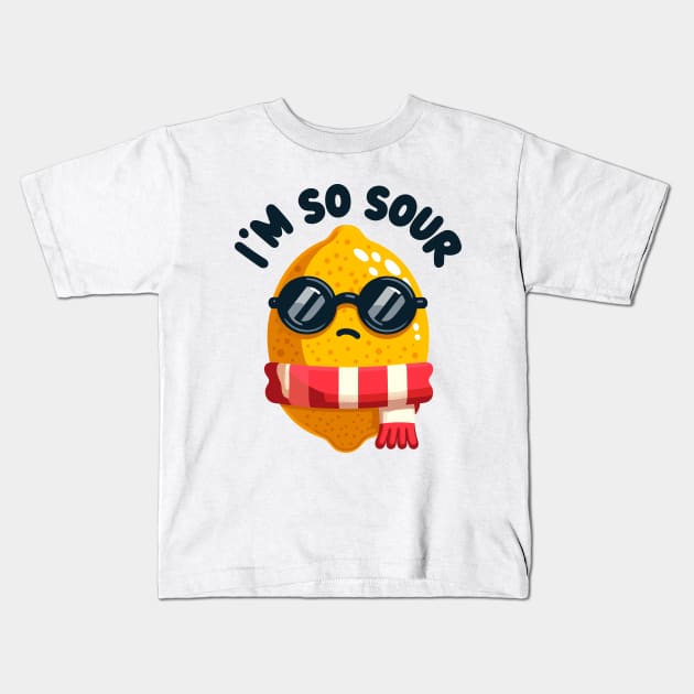 I'm So Sour: Cool Lemon Proclaims Kids T-Shirt by SimplyIdeas